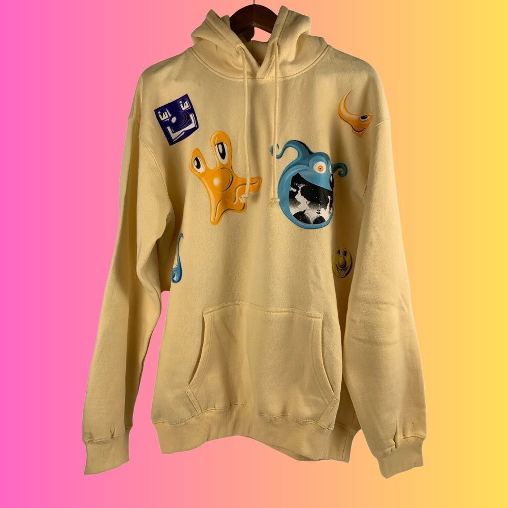 Kenny Scharf Ripple Junction Unisex Abstract Hoodie - NEW - Large